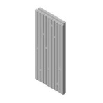 Šamotová deska zadní, střed KV DYNAMIC 2G 35. 46. 01